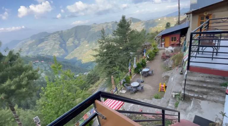 Terrace and valley view from Gadegal Homestay near Narkanda