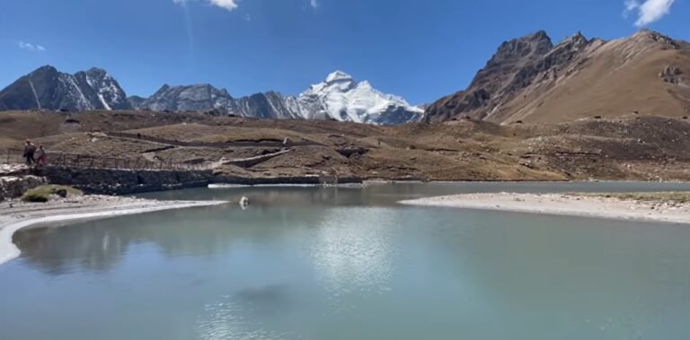 Adi Kailash Yatra view above Parvati Sarovar at Jolingkong