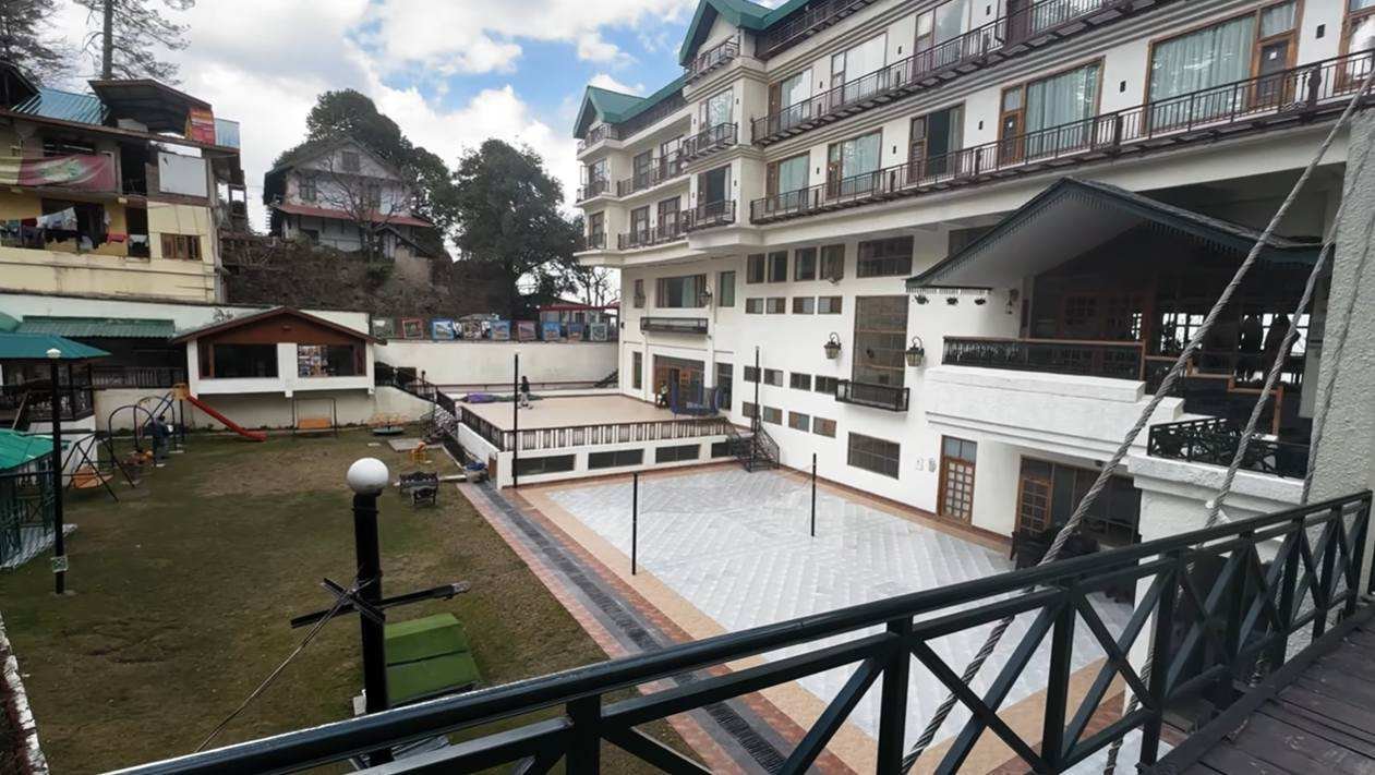 Outdoor play area and resort courtyard at Club Mahindra Mashobra