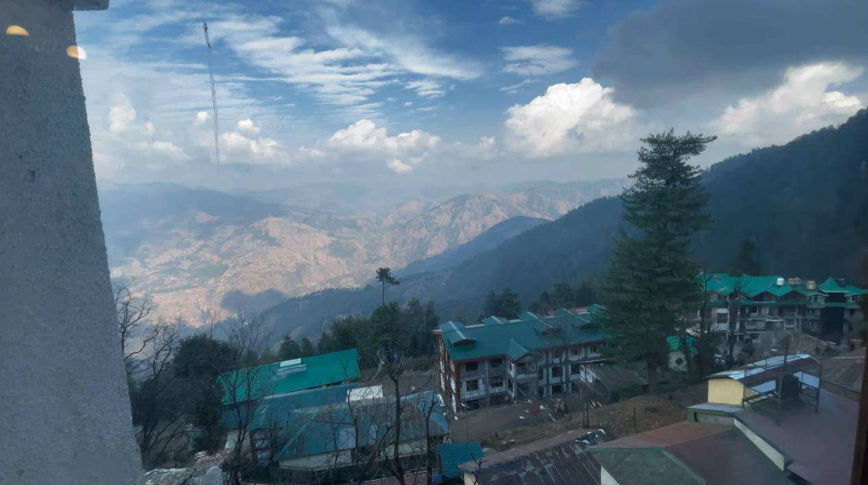 Valley and mountain view from my room at Club Mahindra Mashobra