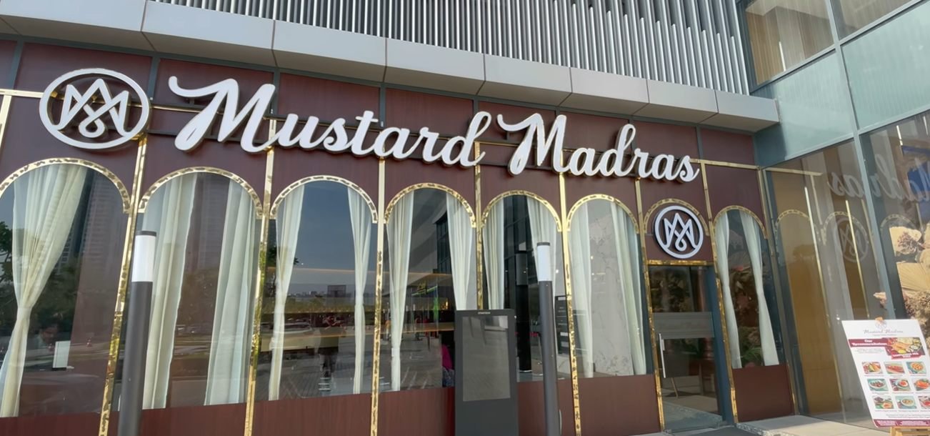 Mustard Madras sign and entrance at the Sector 58 Gurgaon outlet